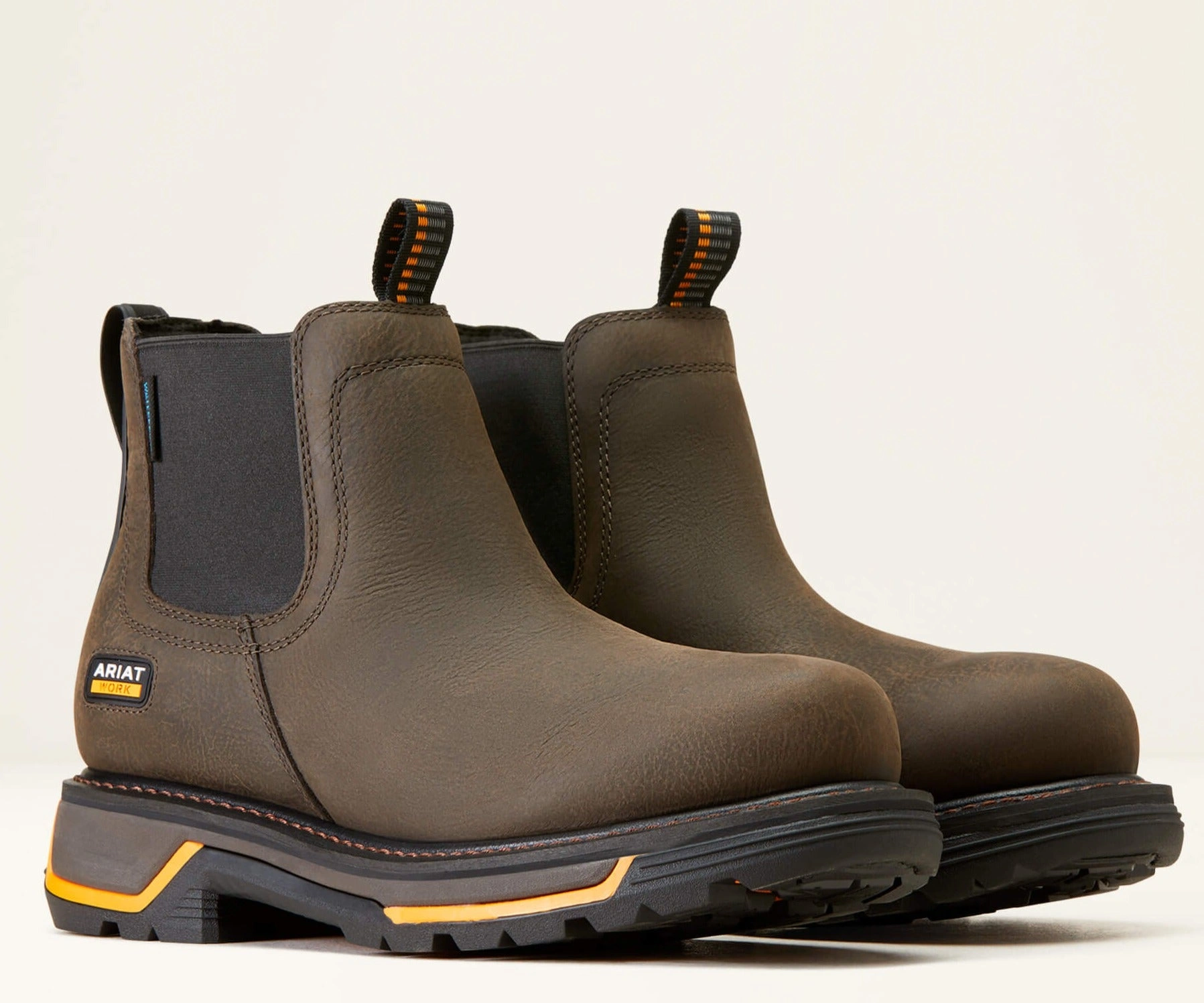 Ariat Big Rig Chelsea: Der robuste, wasserdichte Soft-Toe-Arbeitsstiefel für den Mann von heute – Iron Coffee.