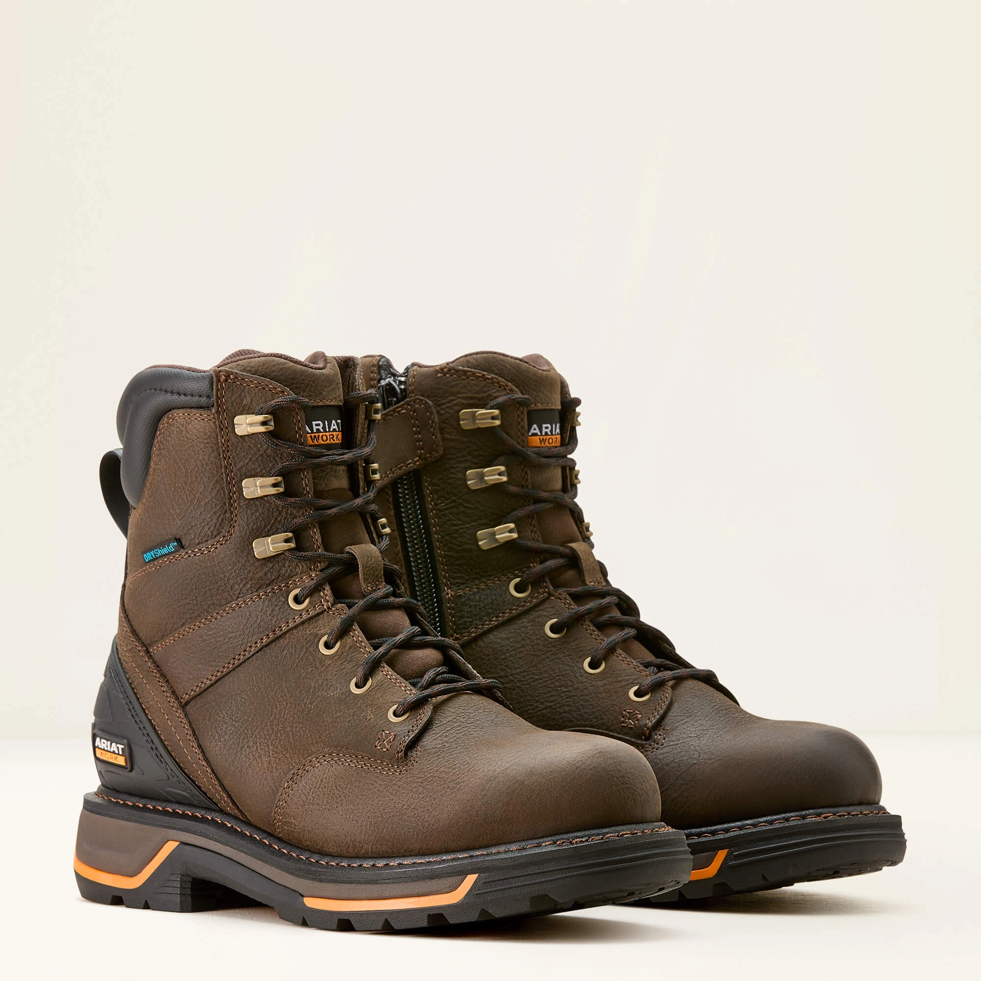 Ariat Big Rig: Wasserdichte Arbeitsstiefel – Robust, Sicher, Kaffee-Optik!